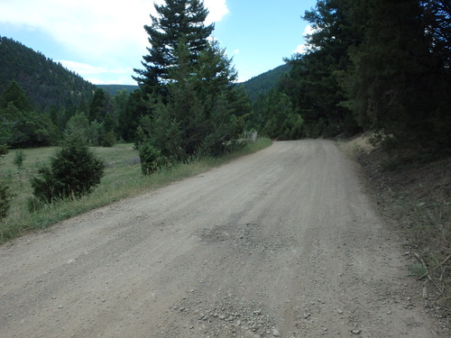 GDMBR: Cycling up Horse Creek Road.